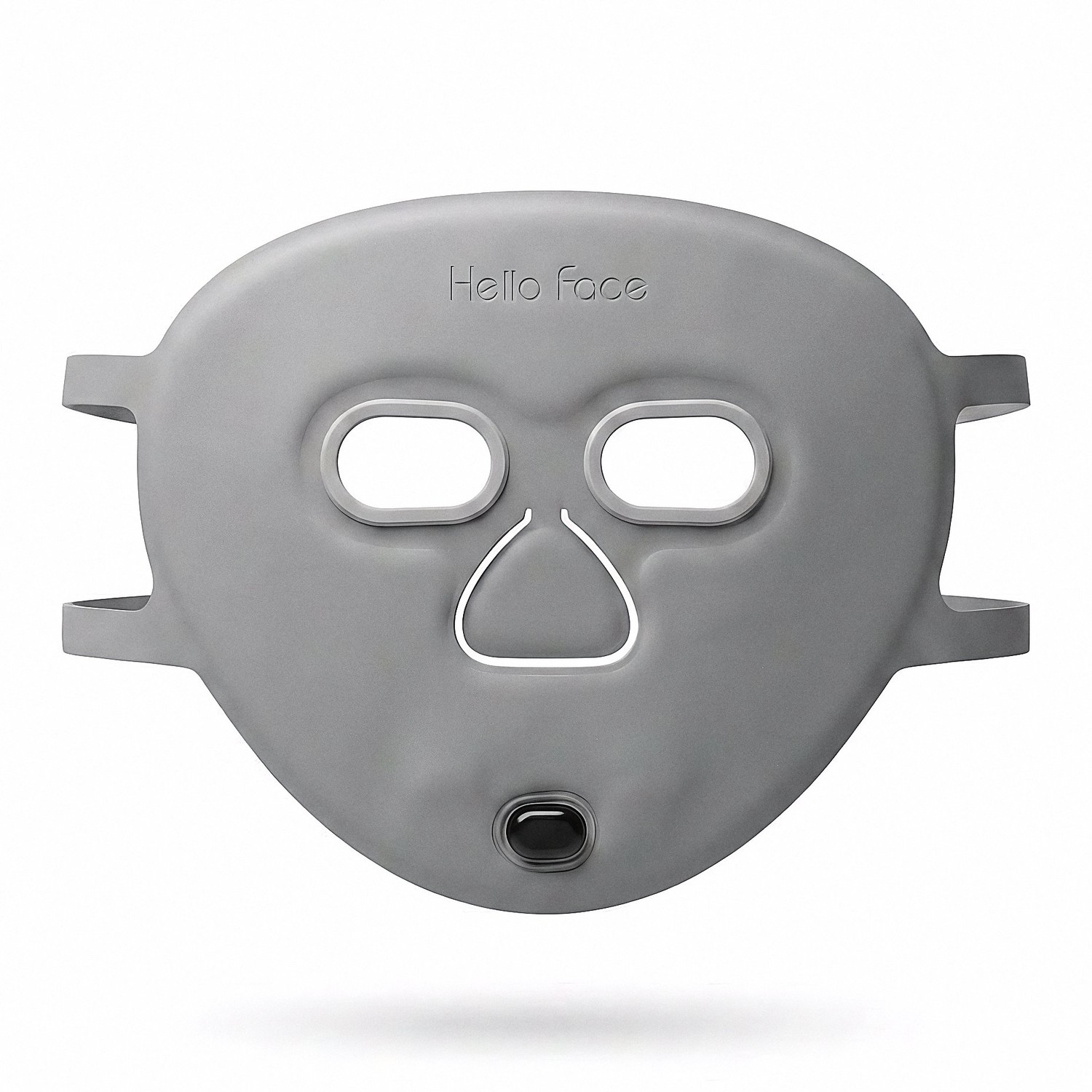 ZURAL HF LED Face Mask — matte grey silicone, front view